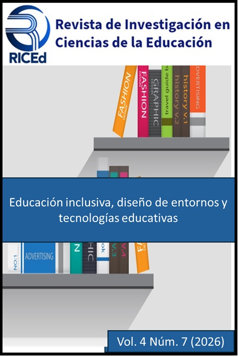 					Ver Vol. 4 Núm. 7 (2026): Educación inclusiva, diseño de entornos y tecnologías educativas
				